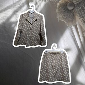 Vintage 90s Two-Piece Daisy Print Set